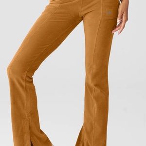 Camel color ALO flared pants